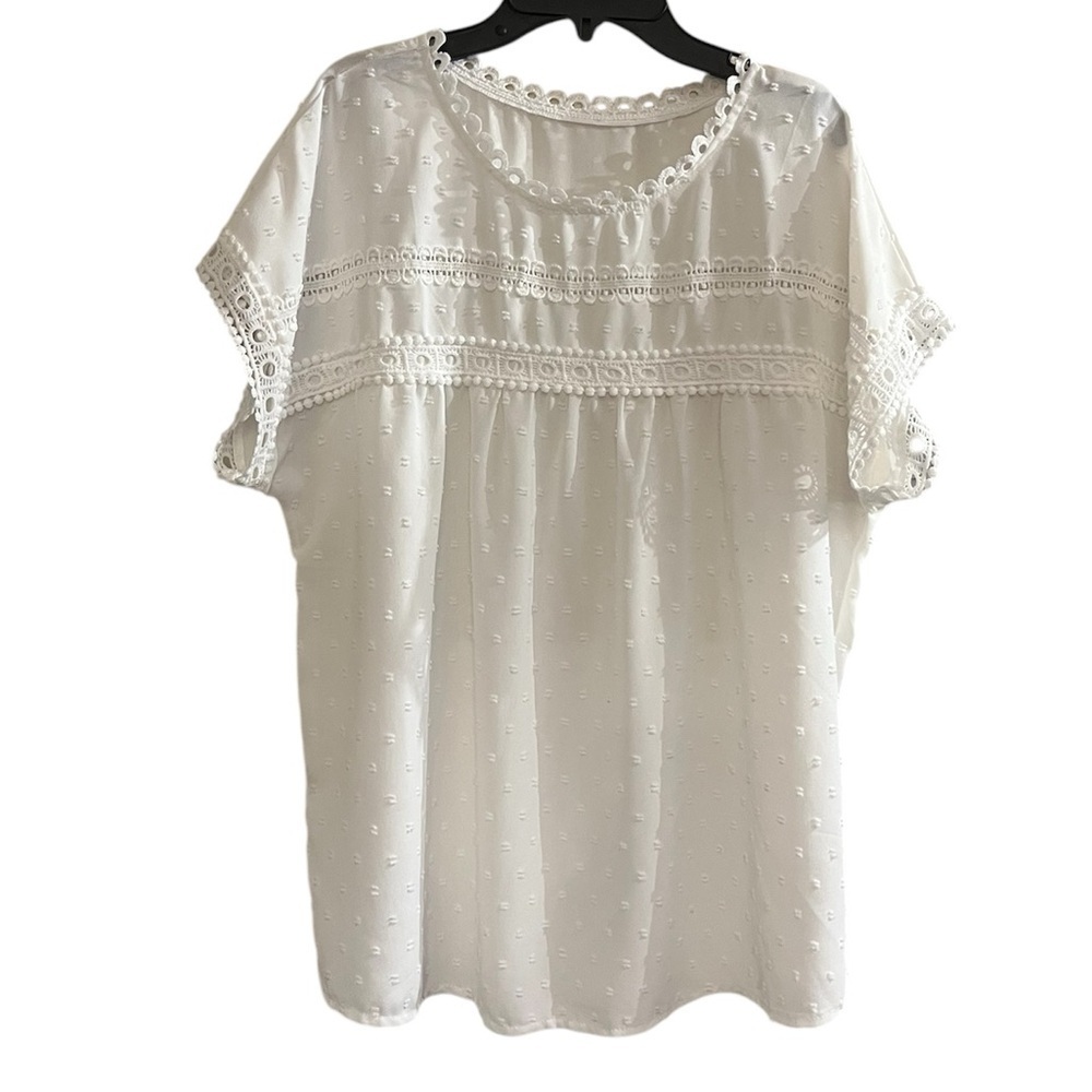 Unbranded Women’s Lace Trim Blouse